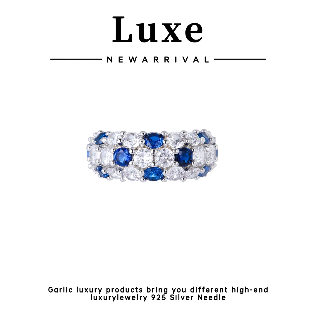 合金合成锆石戒指 【琴愿为你】时尚轻奢女士戒指YJ150612