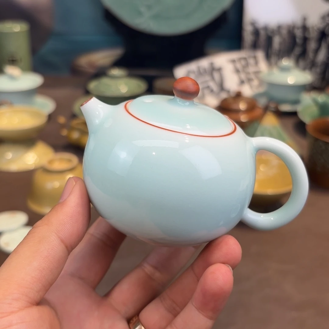 杯龙泉青瓷茶具微瑕