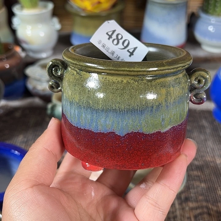 口6 手工花盆满30包邮