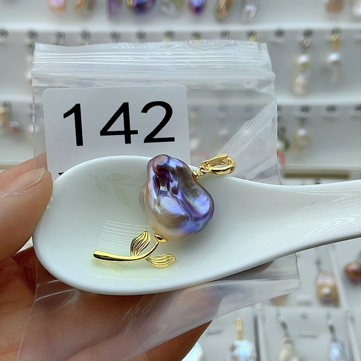 淡水珍珠颈饰银S925镶嵌