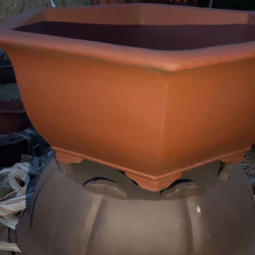 紫砂紫砂大红袍六角两只