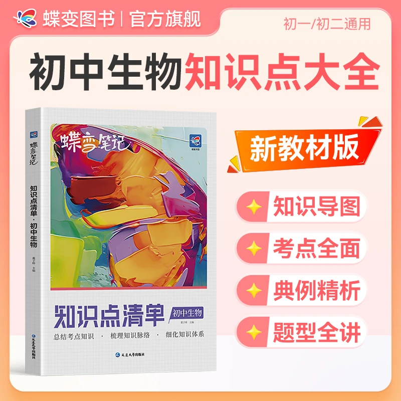 蝶变2026适用初中知识点清单生物中考知识点归纳总结初二生地会考