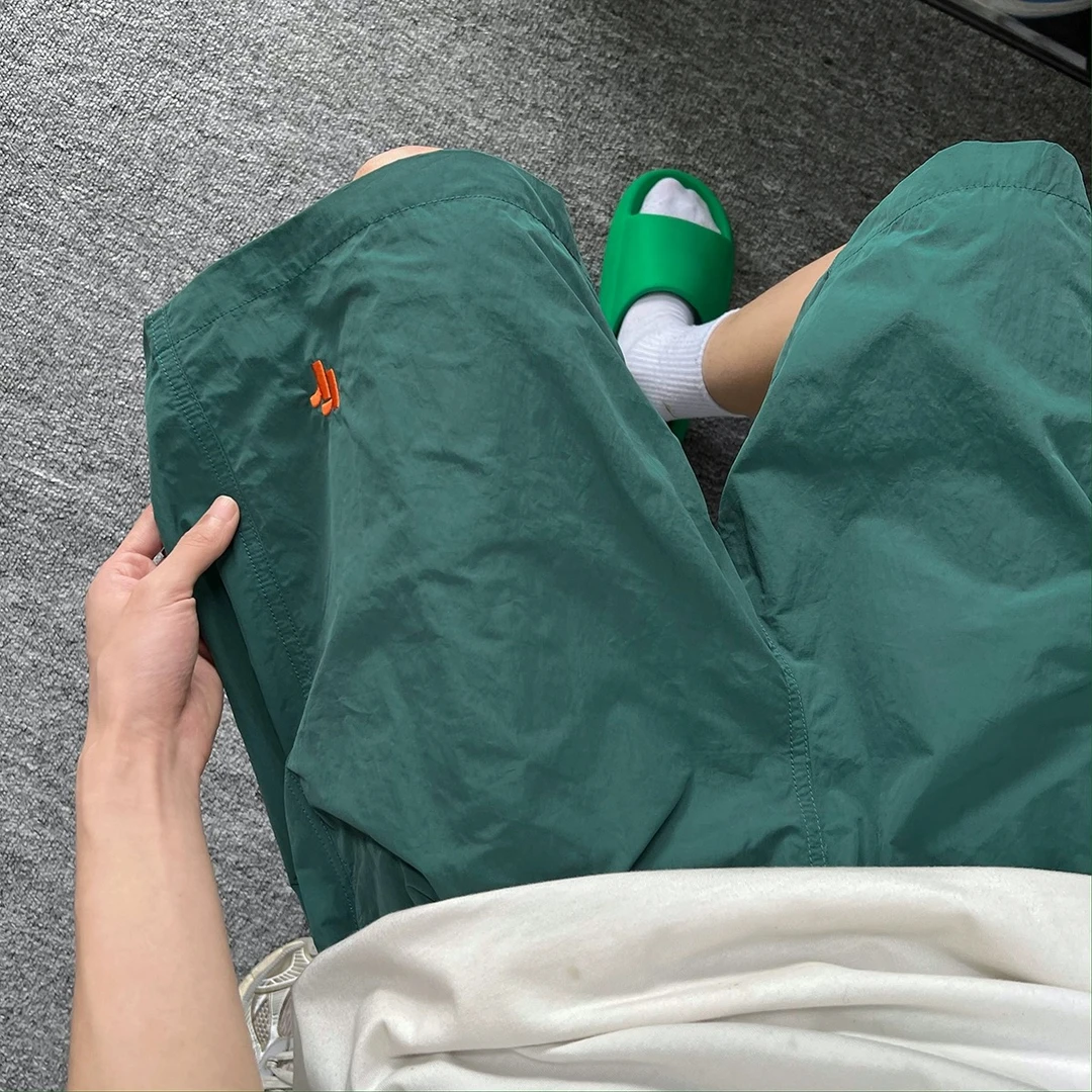 冰丝速干短裤男夏季凉感薄款潮牌裤子新款休闲宽松跑步运动五分裤