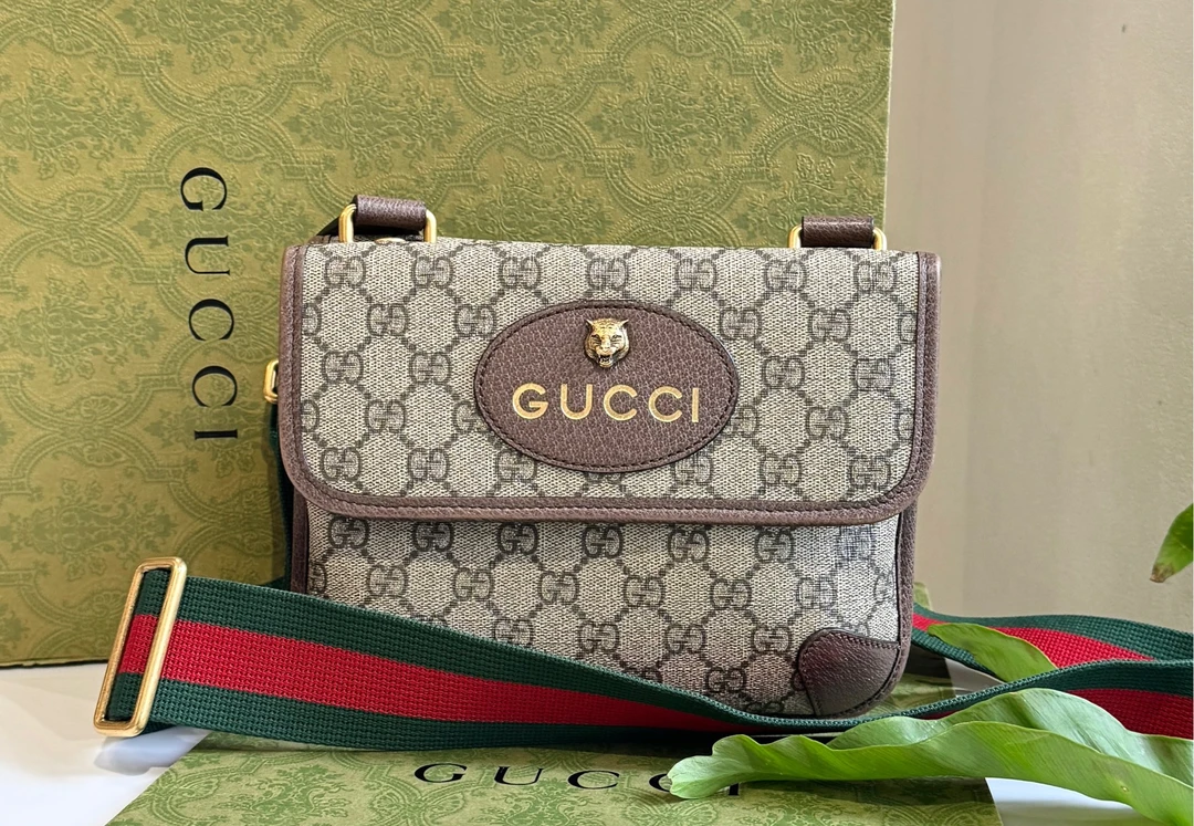 99新 GUCCI/古驰 Gucci 双面虎头腰包小号 99新z/8850