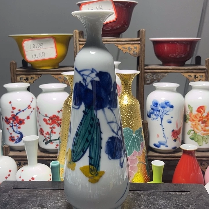 摆件陶景德镇陶瓷高19cm