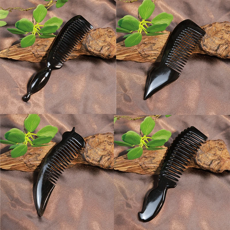 【梳香视佳】藏抒手工牛角梳 手工打磨坚固耐用 扎发顺发一梳成型