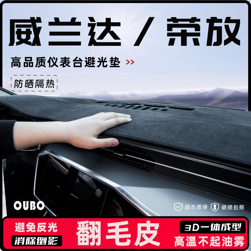 适配25款丰田荣放RAV4威兰达中控台防晒垫前工作仪表盘避光垫24款