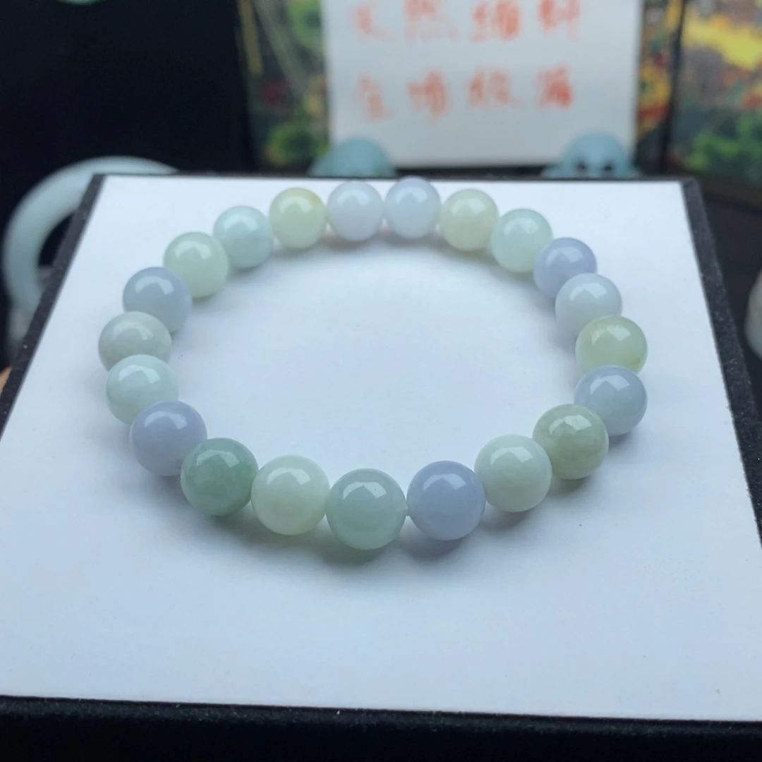 翡翠散珠卡9手串21颗