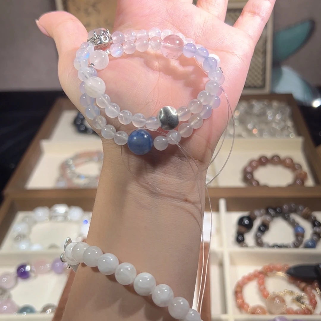 水晶手链未镶嵌天然水晶默认微瑕