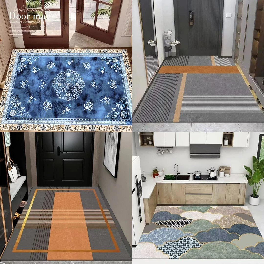 全新全尺寸硅藻泥吸水防滑入户门地垫适用于客厅卧室门厅任意裁剪