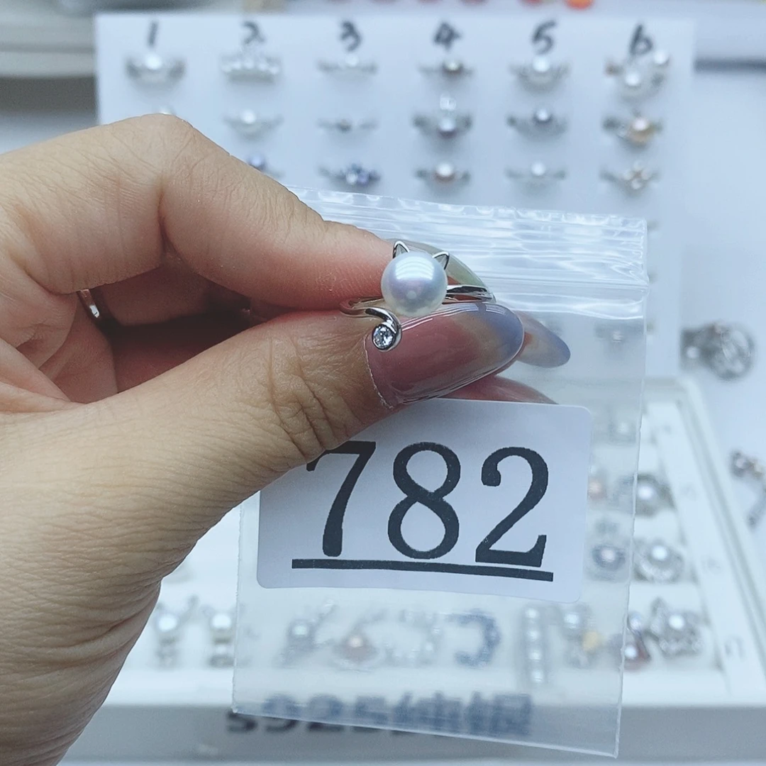 开***我淡水珍珠珠宝奇石银S925镶嵌782