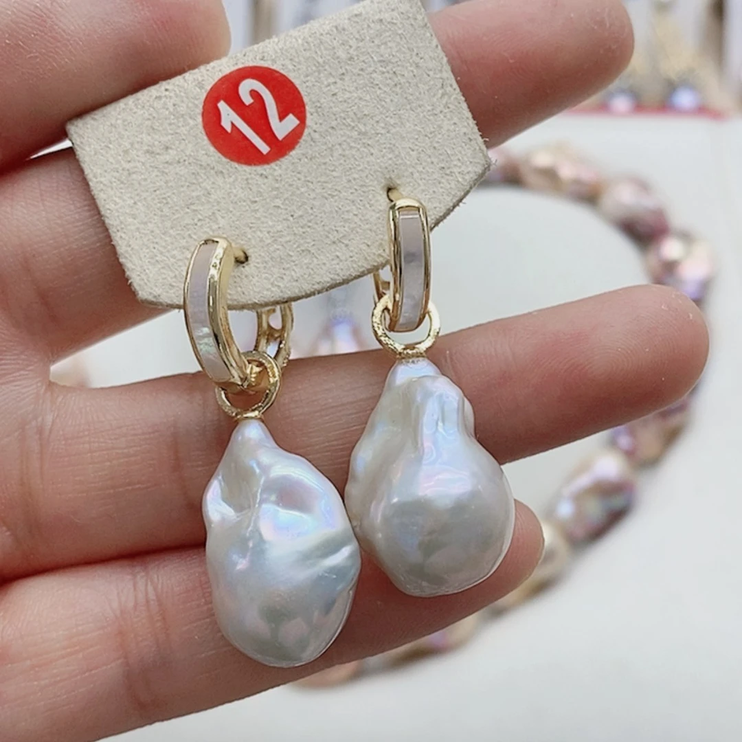 【闪购商品】淡水珍珠耳饰银S925镶嵌