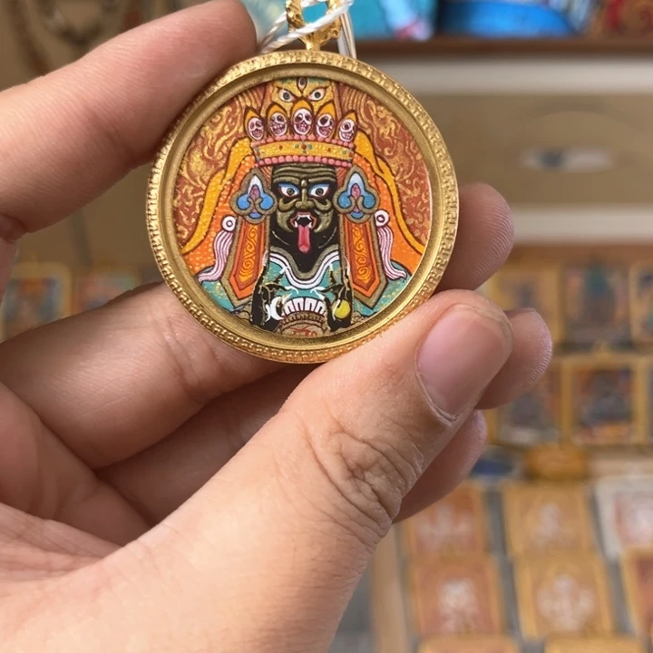 吊坠孟*泷有点梵唐卡  扎基拉姆