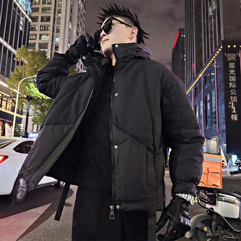 设计感男款棉服外套2025新款休闲宽松潮流加厚棉衣时尚保暖袄子男