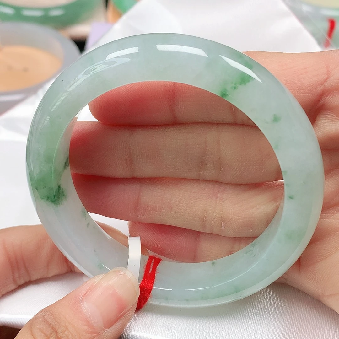 翡翠手镯未镶嵌天然翡翠手镯54