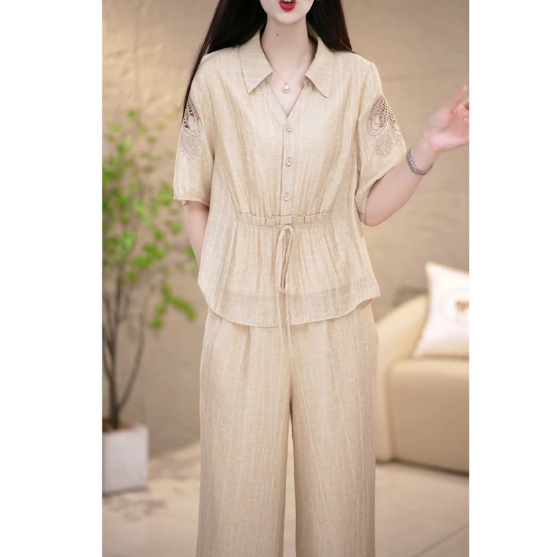 小香风时尚套装女2025新款夏季时髦洋气质名媛轻奢高级感两件套裤