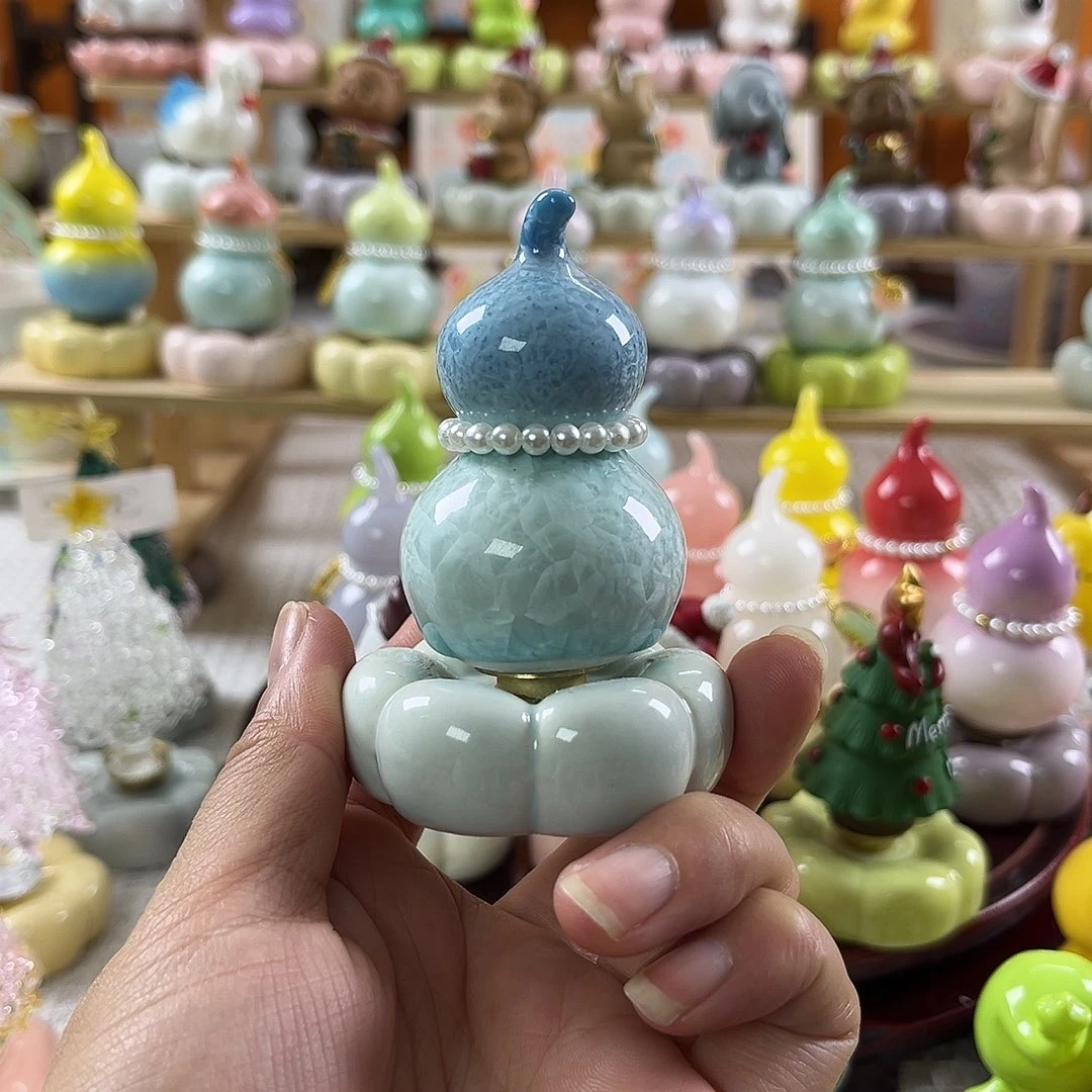 陶景德镇陶瓷转转上蓝下浅蓝