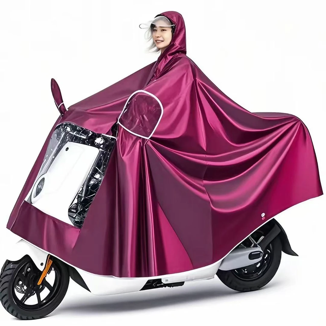 电动车摩托车雨衣加厚加大防暴雨全身长款雨披男女双人雨衣