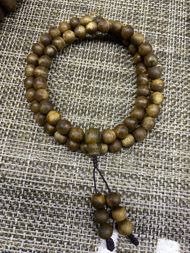 08棋楠沉香锁骨链58颗原汁原味13克