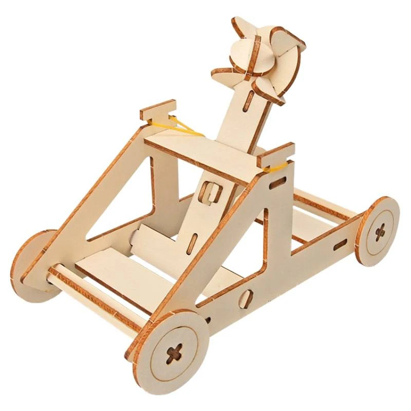 投石车DIY手工科技小制作儿童学生物理趣味实验教玩具模益智玩具