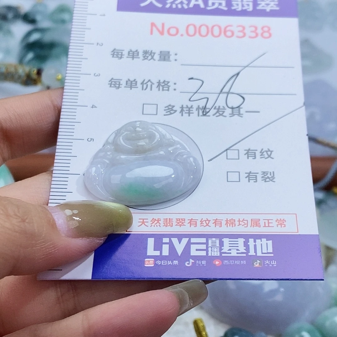 翡翠未镶嵌颈饰6338