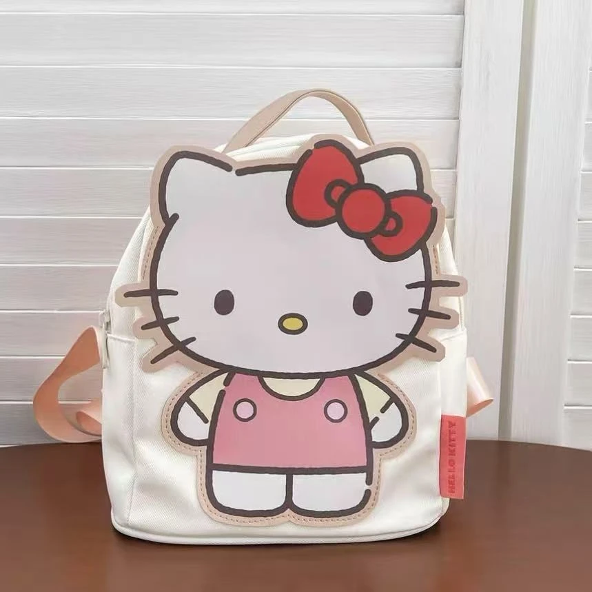 三丽鸥授权凯蒂猫双肩包可爱女生卡通学生背包美乐蒂kitty包包