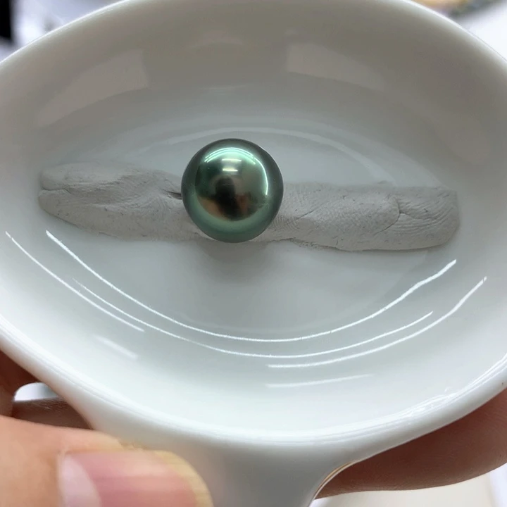 海水珍珠裸珠孔雀绿