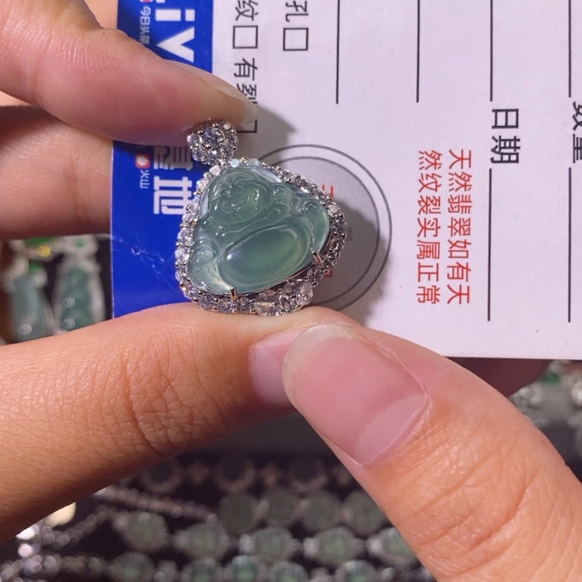 【闪购商品】翡翠未镶嵌颈饰天然