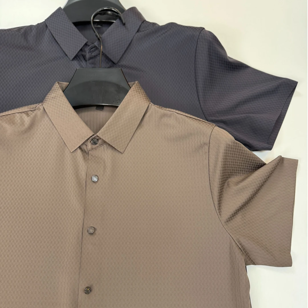 7799男士男款长袖休闲夏季速干修身商务