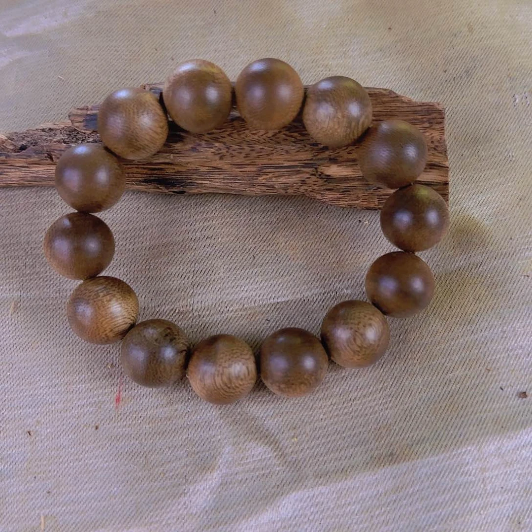 沉香碎屑沉香文莱野料16圆珠沉水级38克多样性发一