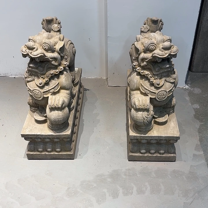 小***水石材貔貅门墩一对包邮到家