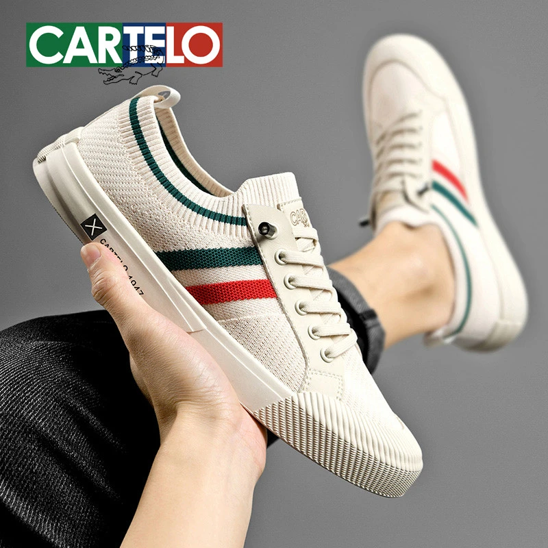 卡帝乐鳄鱼低帮潮鞋帆布鞋男平底百搭一脚蹬老北京夏季布鞋男款