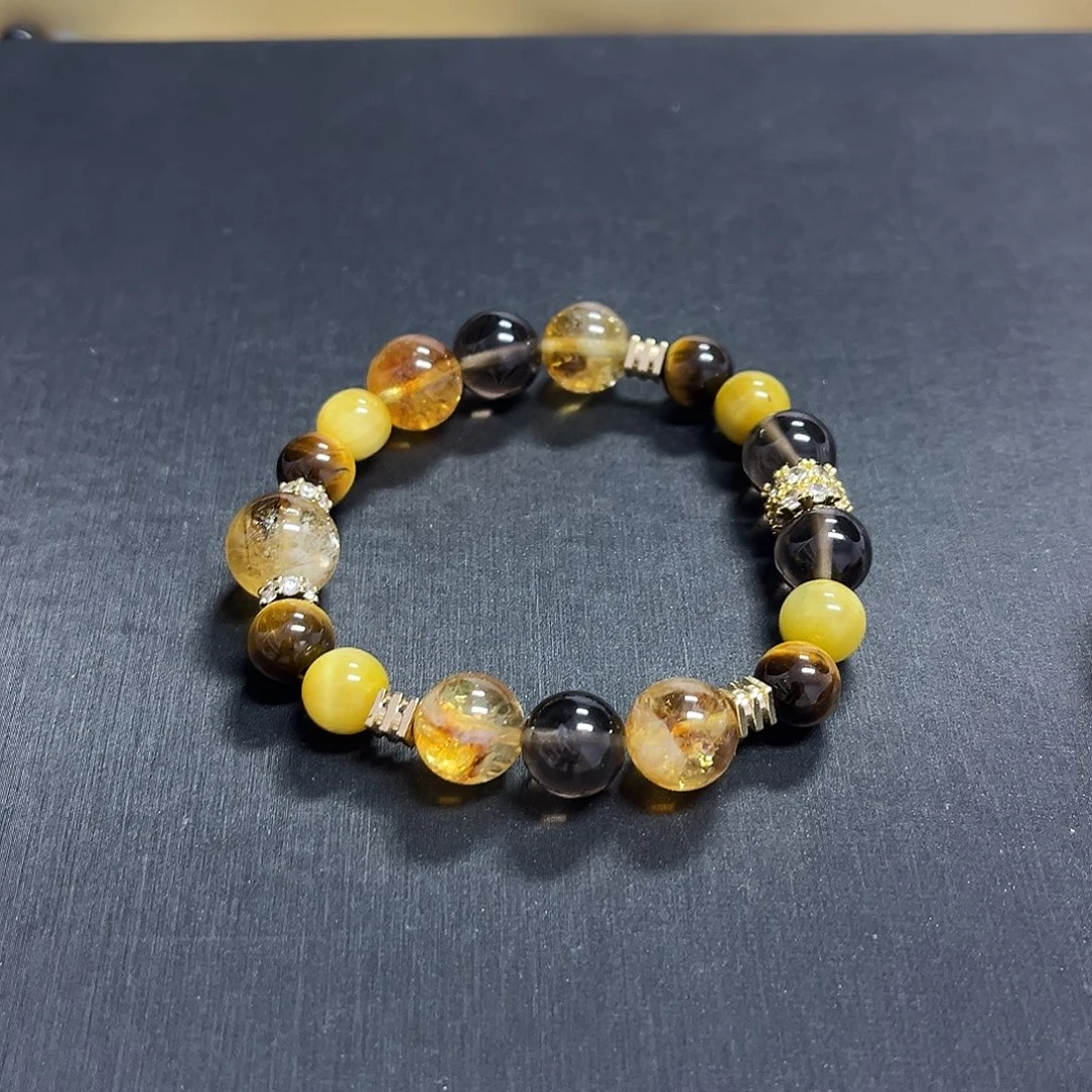 水晶未镶嵌手链小金霸手串