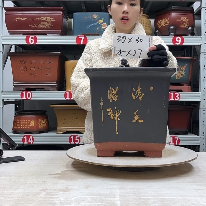 紫砂花盆紫砂花盆