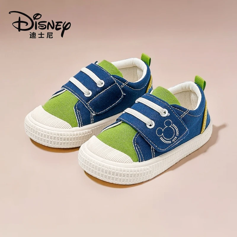 Disney/迪士尼米奇宝宝学步鞋 2025春软底防滑布鞋幼儿透气室内鞋