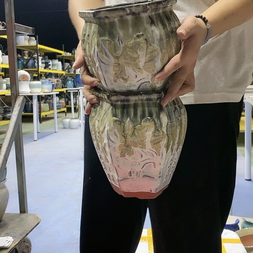 【闪购商品】紫砂花盆宜兴紫砂粗陶花盆