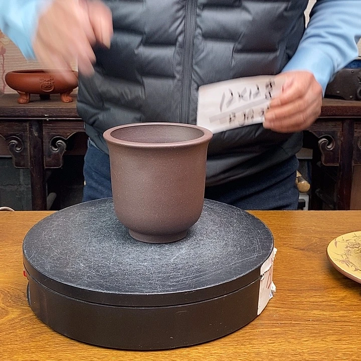 紫砂花盆货号一只JG33