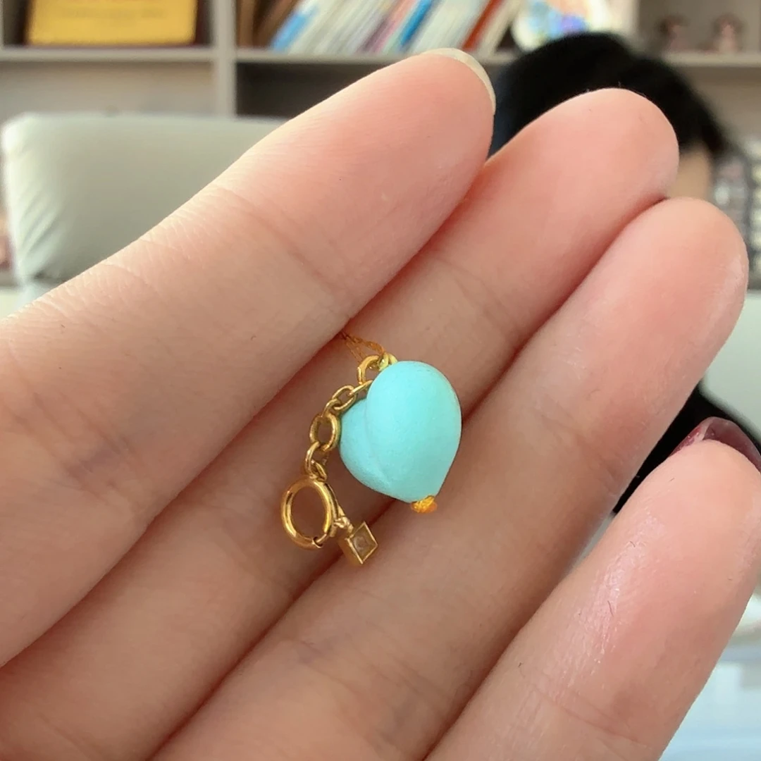 绿松石18K金镶嵌珠宝奇石