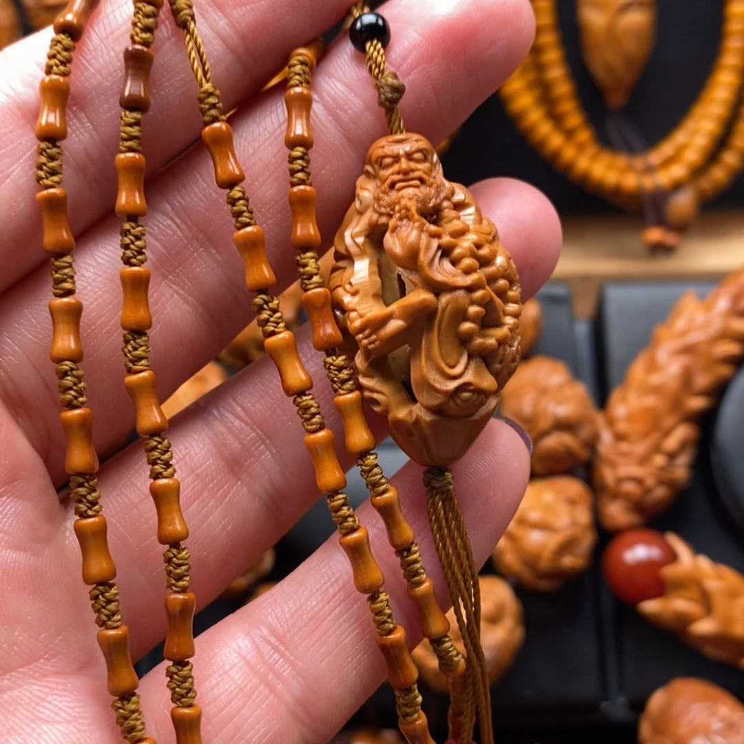 橄榄核手串达摩链子