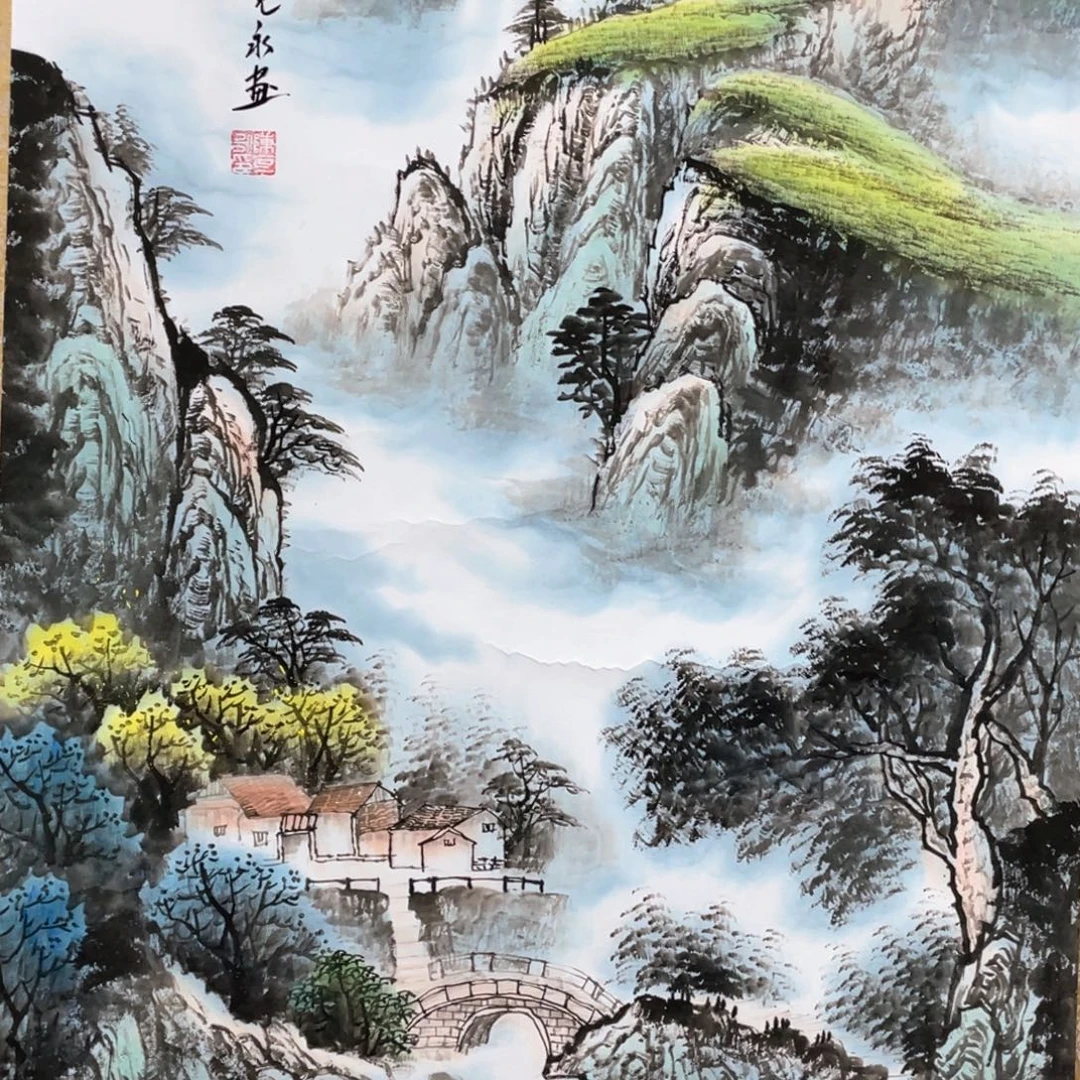 国画老师手笔手绘作品w