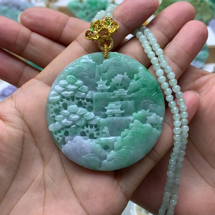 颈饰未镶嵌翡翠翡翠