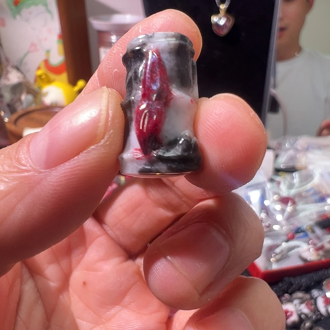 天然辰砂节节高升