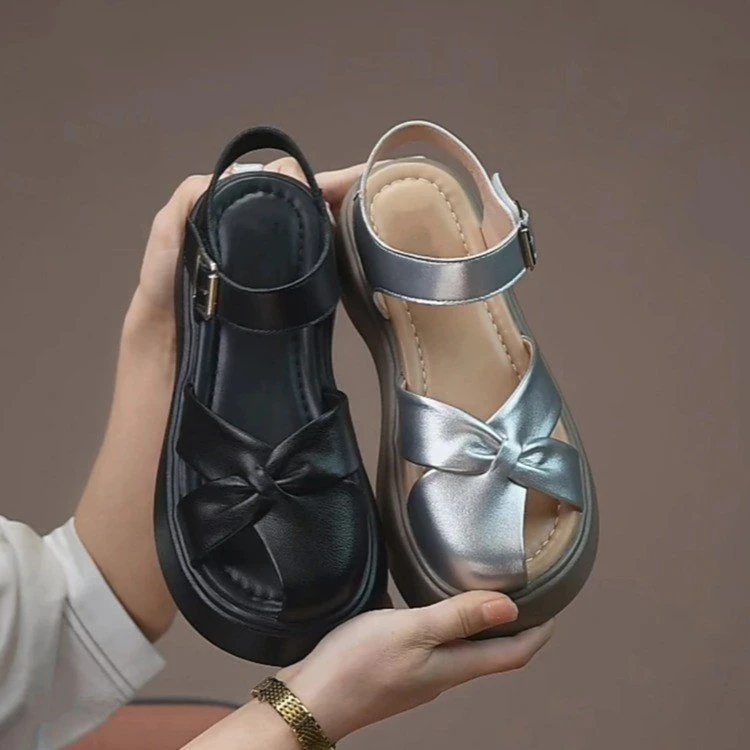 【运费补贴】欧若风高级感5CM厚底百搭勃肯休闲半包头凉拖鞋女6050