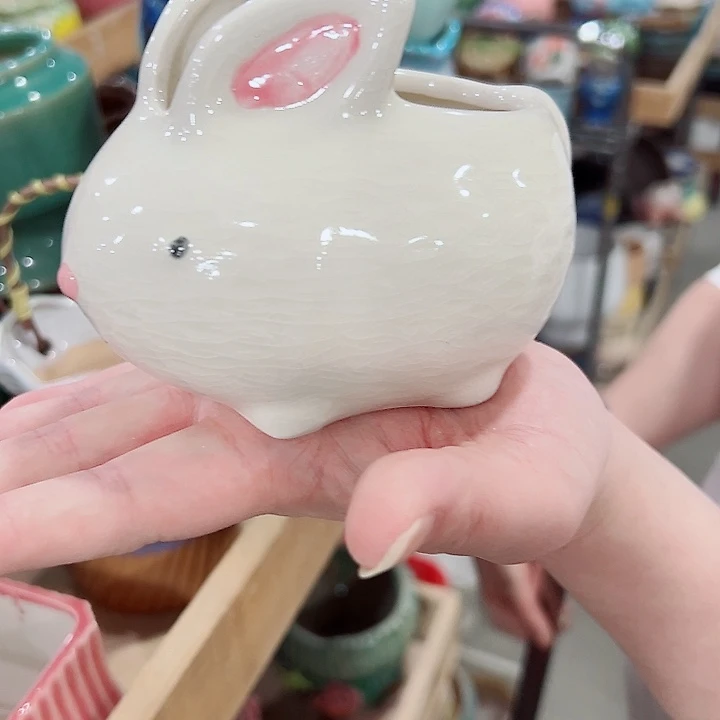 有孔.凑满10元发货多肉陶瓷花盆！