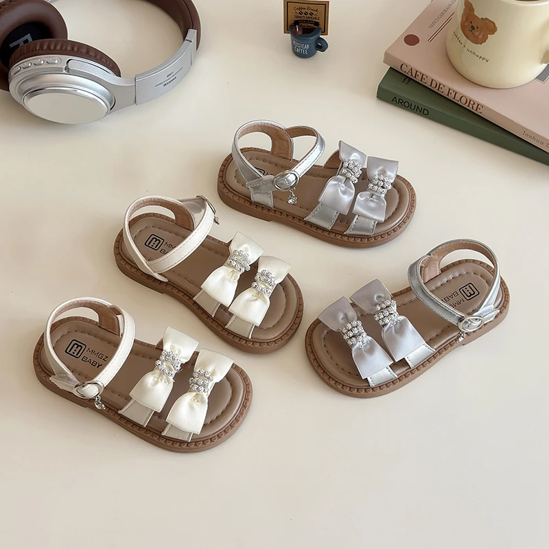 女童凉鞋软底女宝鞋子小香风沙滩鞋2025夏季新款女包露趾鞋