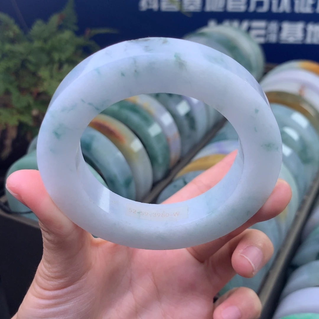 定制翡翠未镶嵌手镯定制不退不换