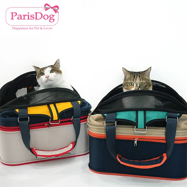 韩国parisdog【正品】韩国品牌拼色猫包斜挎包手拿包可拆洗猫猫包