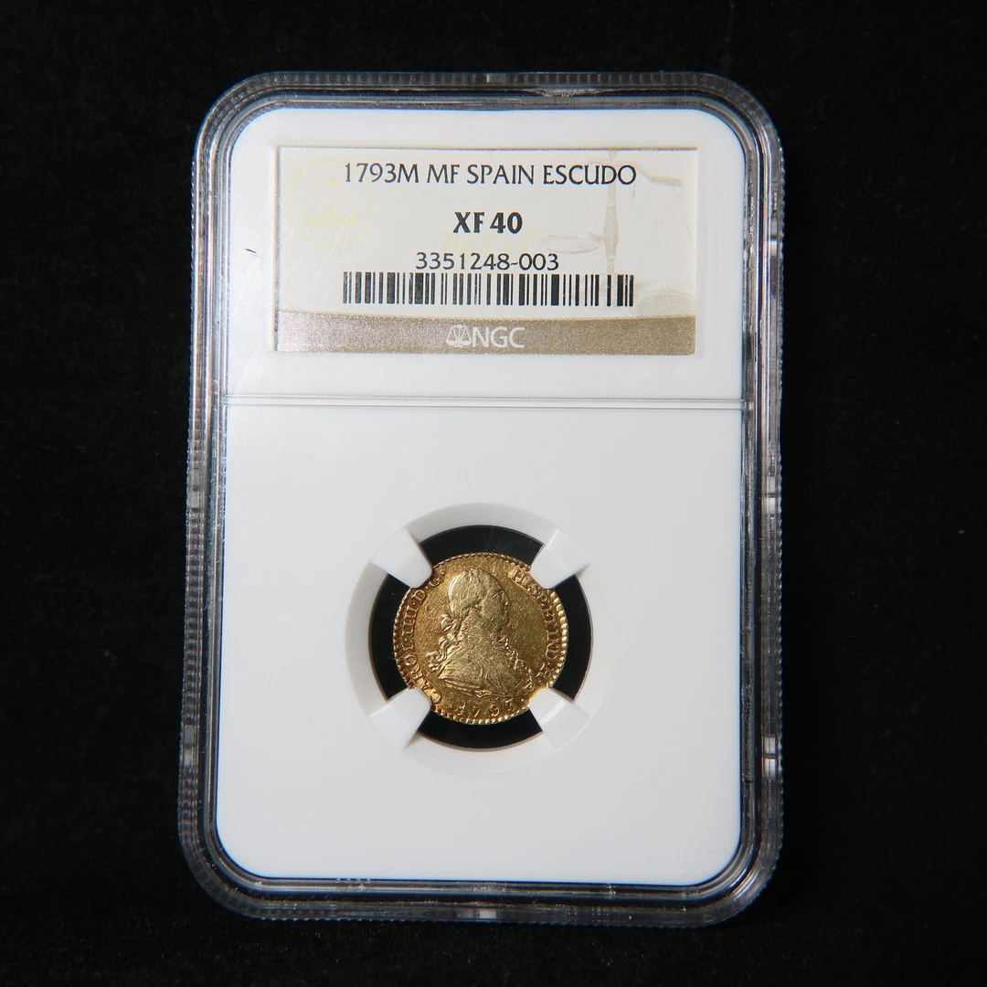 宝成 老金币 卡洛斯三世1埃斯库多老金币NGC XF40 51248