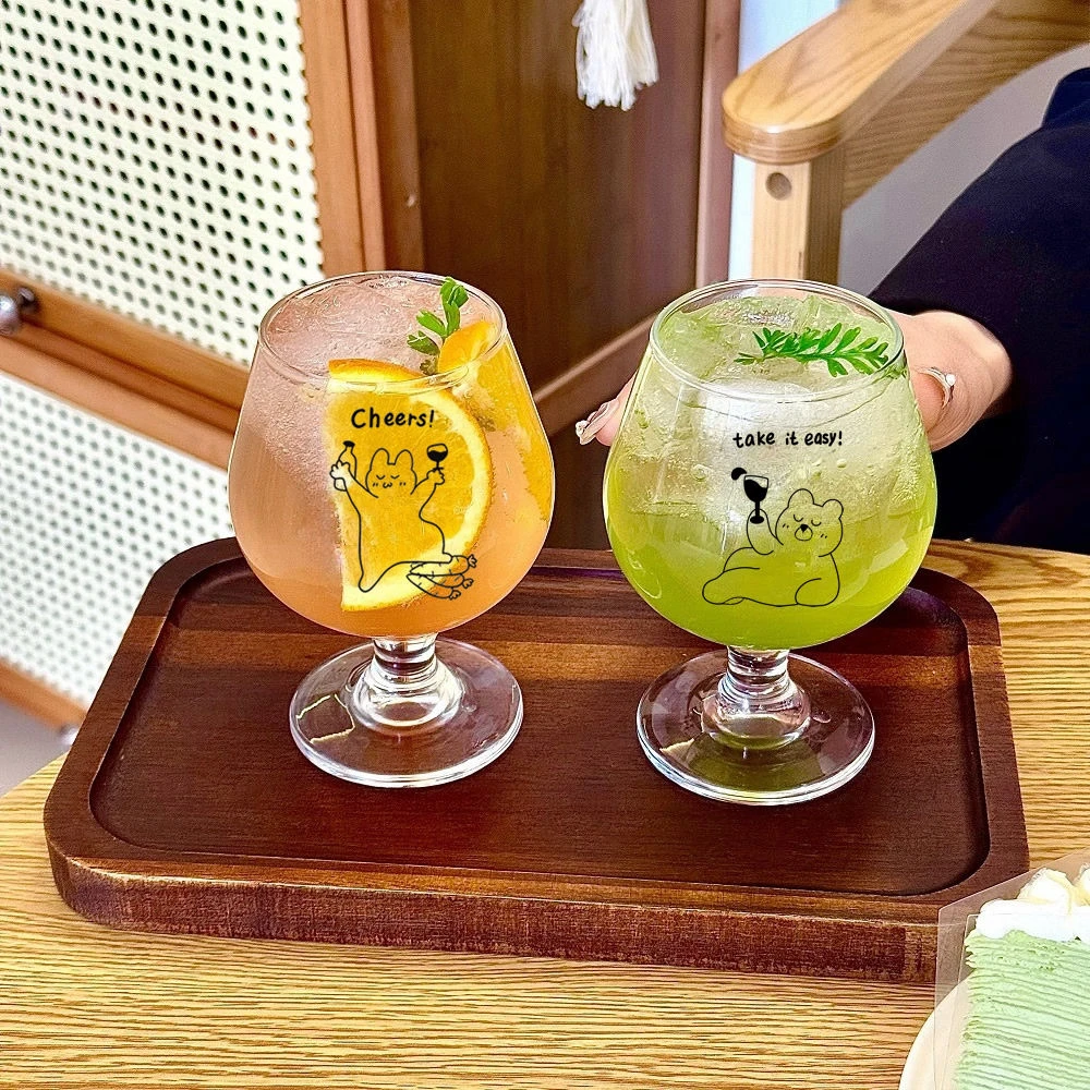 ins红酒杯香槟杯高脚玻璃杯葡萄酒杯HR高脚甜酒杯果汁杯大肚洋酒