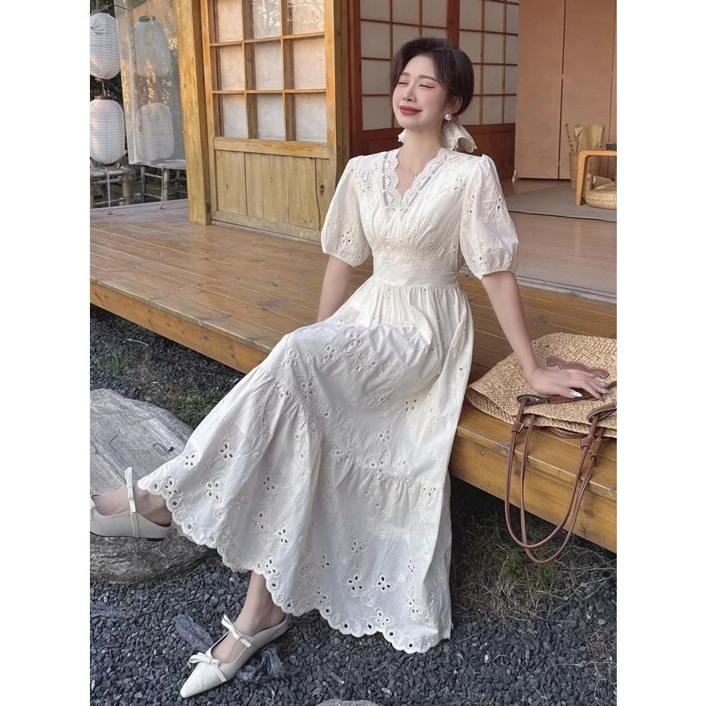 【4701-4800】美宏少女感显瘦修身夏季连衣裙遮肉纯欲风百搭款